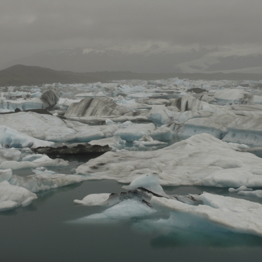 <p><em>J&ouml;kuls&aacute;rl&ograve;n, Iceland. DSC0270</em> Chromogenic Transparency, LED Light Panel. 24&rdquo; x 48&rdquo; 2007</p>