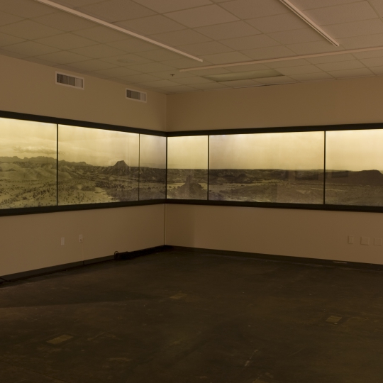 <p><em>Big Bend Panorama</em> , Archival Inket Print, installation View 4' x 35'</p>