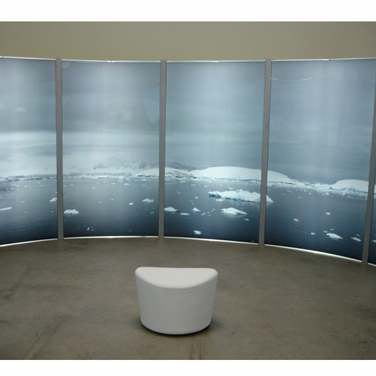 <p><em>Antarctica 360</em>. Installation with LED Panels, 7'x'52' 2007</p>