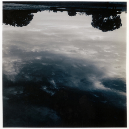 <p><em>Sky on Water</em>, Silver Gelatin Print, Toned. 9" x 9" &nbsp;2010</p>